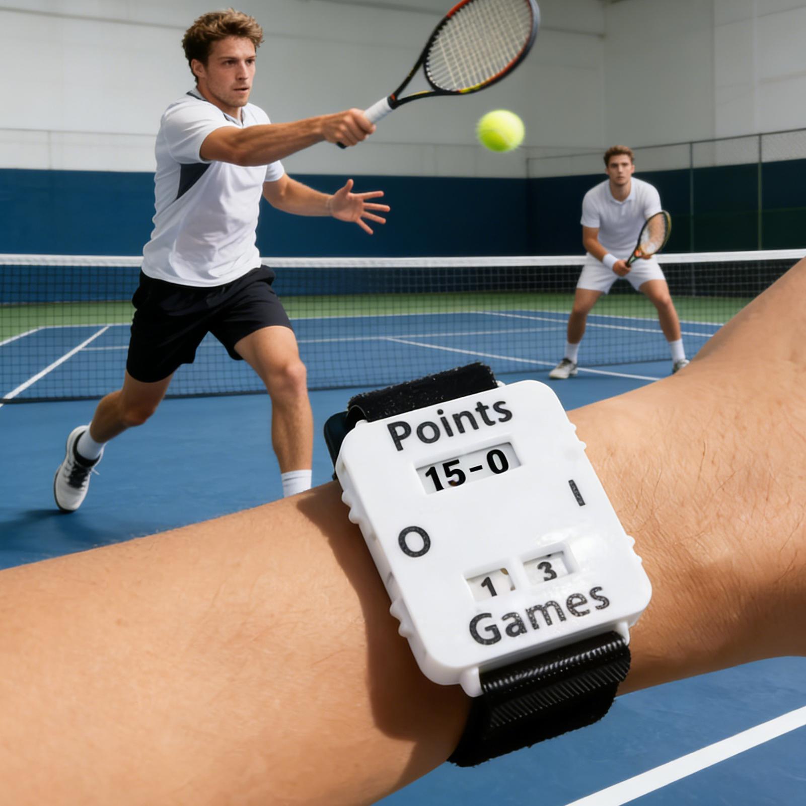 Badminton Score Counter - Tennis Score Keeper Wristband Big Screen