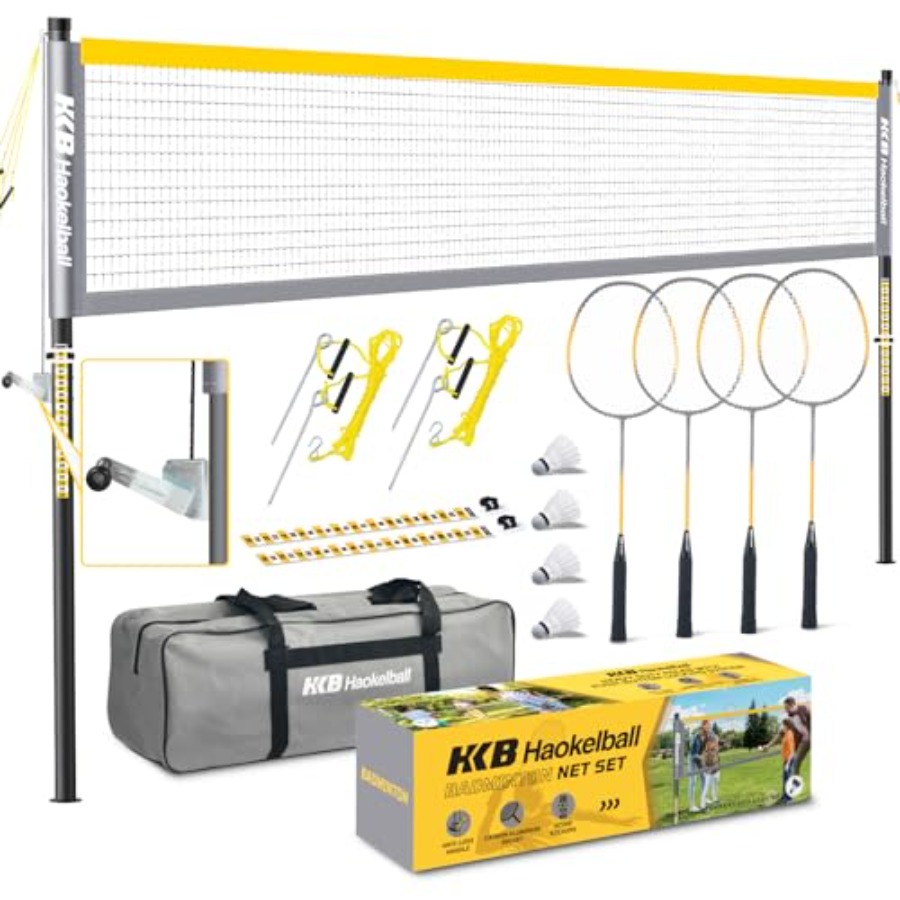 Badminton Area - Backyard outdoor badminton set: heavy-duty anti-sag