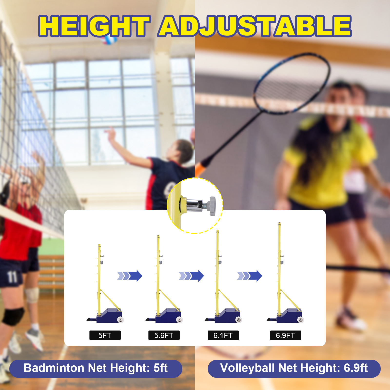 Volleyball Poles Heavy Duty Ba – Badminton Area recenzja i cena