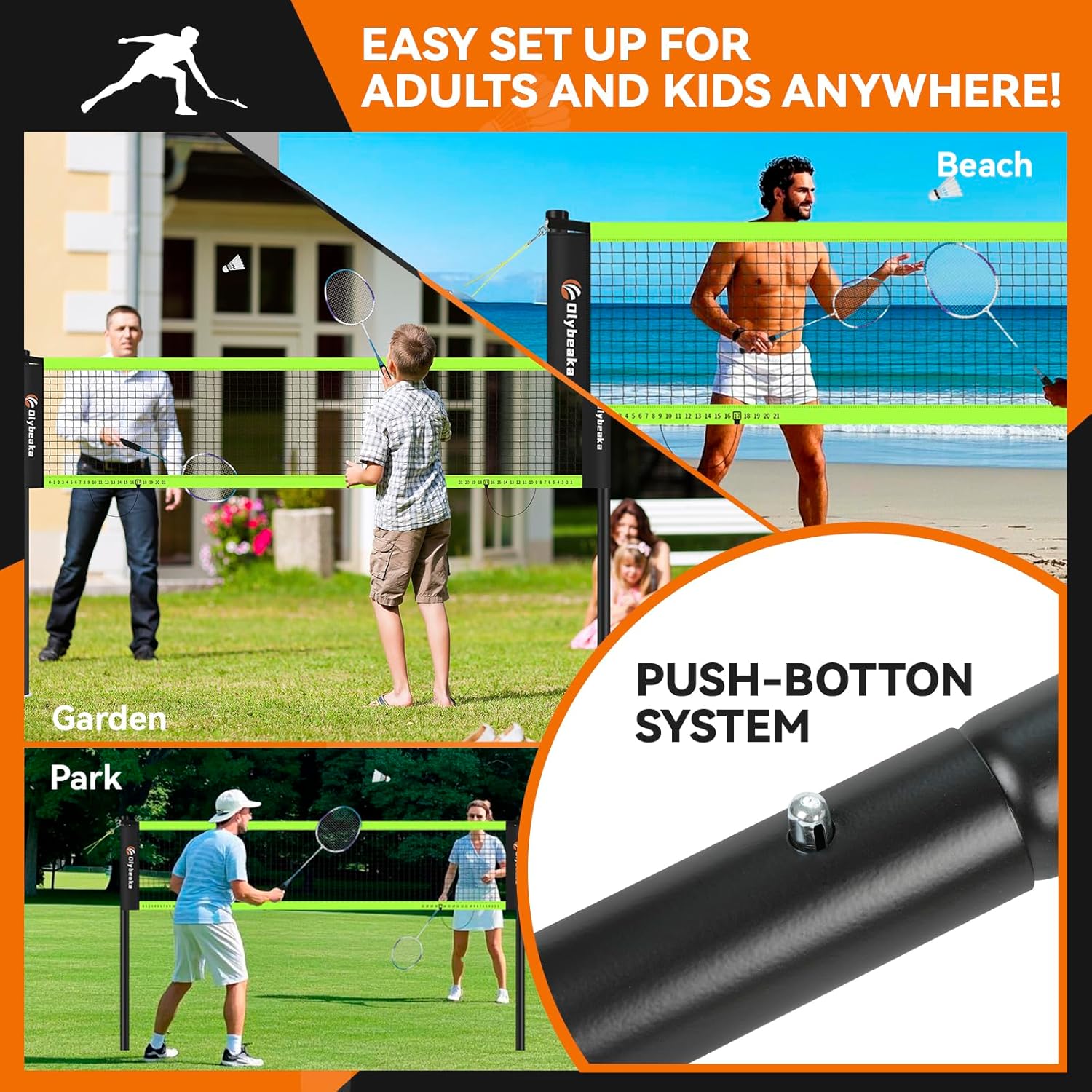12ft Badminton Net Set for Bac – Badminton Area recenzja i cena