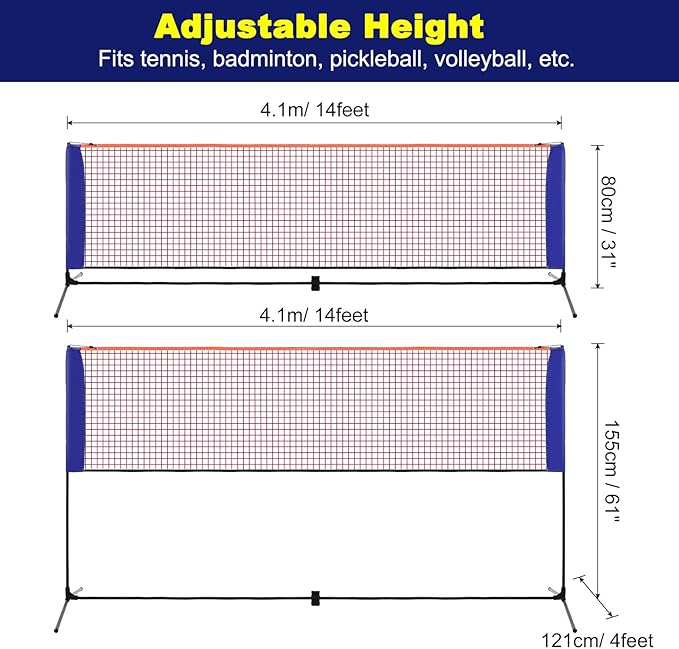 Portable Badminton Net Small S – Badminton Area recenzja i cena