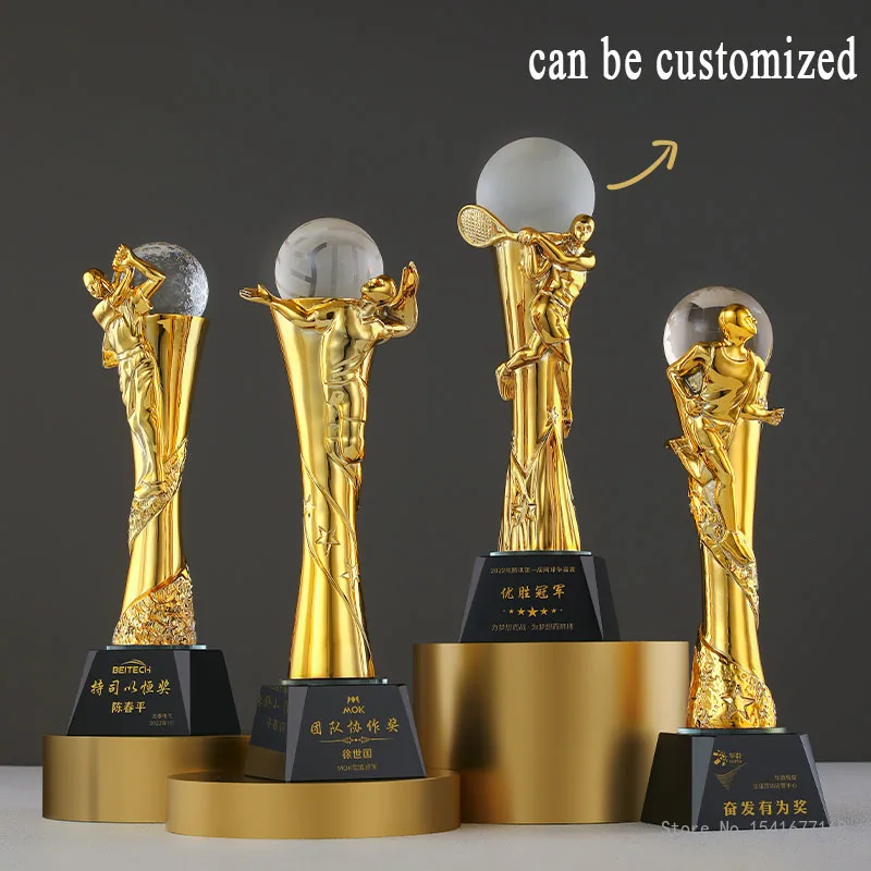 Customized Resin Trophy For Vo – Badminton Europe recenzja i cena