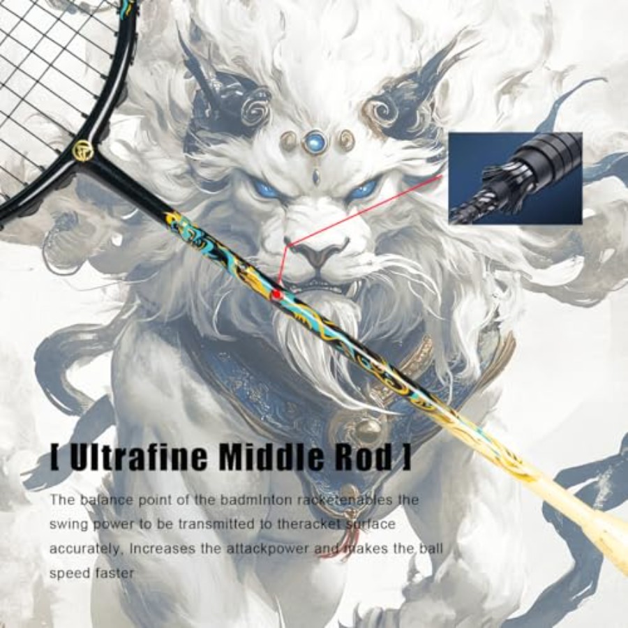 Lion Dance Chinese Style 6U G5 – Badminton Racket recenzja i cena