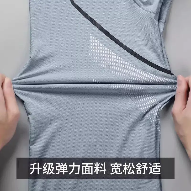 Men's Summer Sports Set Ice Si – T Shirt Dry Fit recenzja i cena