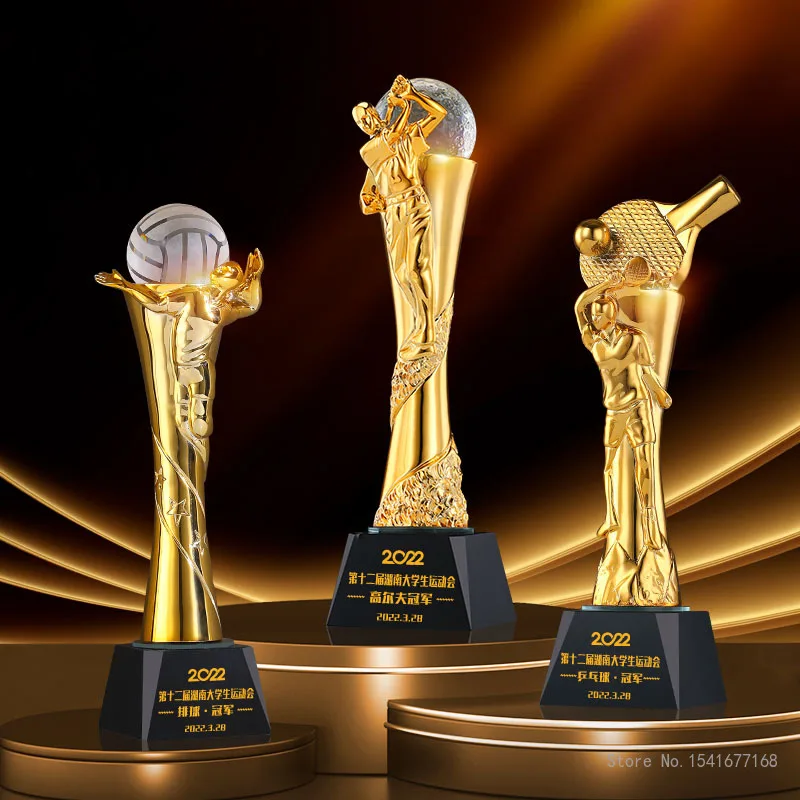 Customized Resin Trophy For Vo – Badminton Europe recenzja i cena