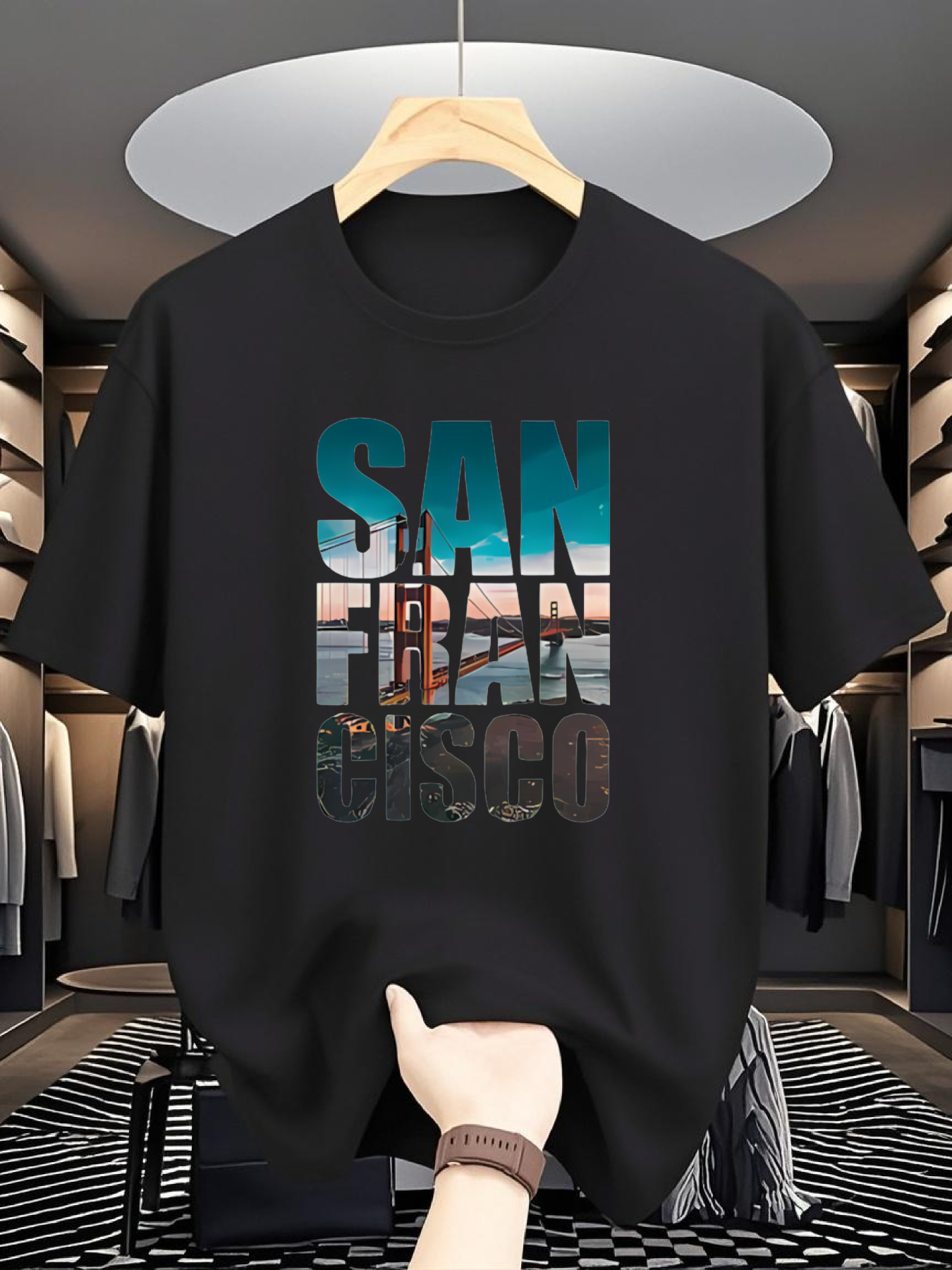 Men's SAN FRAN CISCO Graphic T – T Shirt Dry Fit recenzja i cena