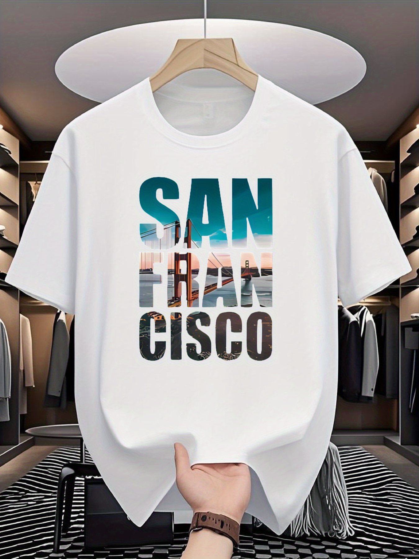 Men's SAN FRAN CISCO Graphic T – T Shirt Dry Fit recenzja i cena