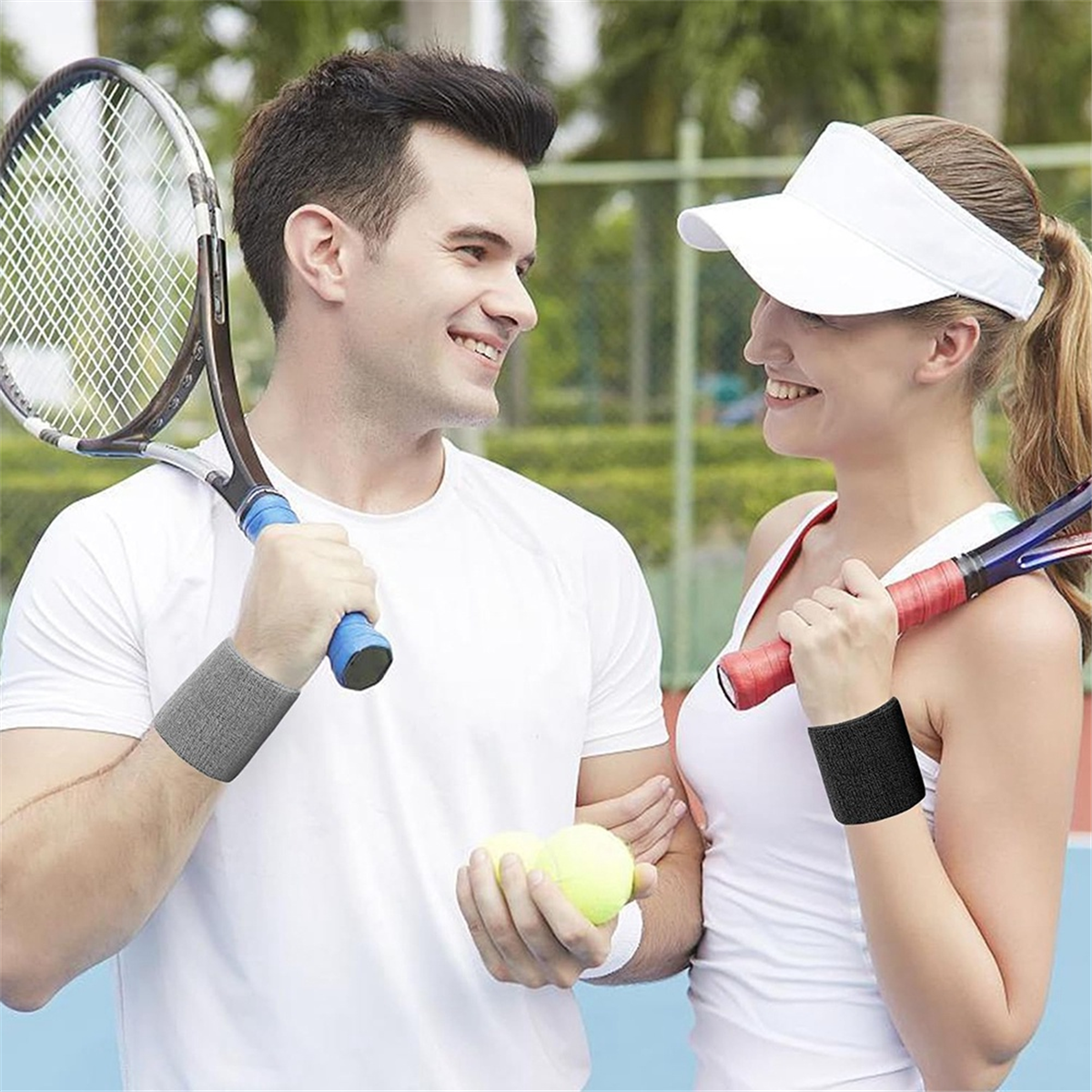 AA44M 1 Pairs Wrist Sweatband  – Wristband Pair Sweat recenzja i cena